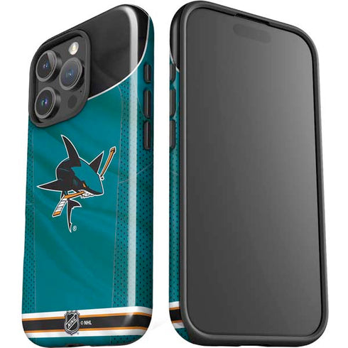 NHL San Jose Sharks Home Jersey iPhone 16 Pro Impact Case